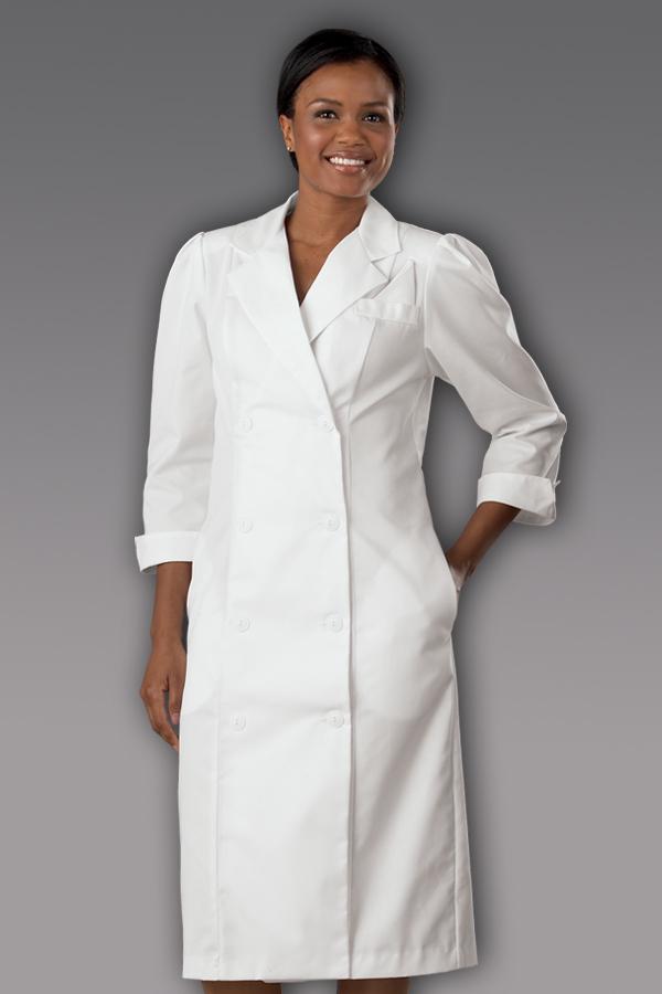 3/4 Sleeve Double Breasted Dress