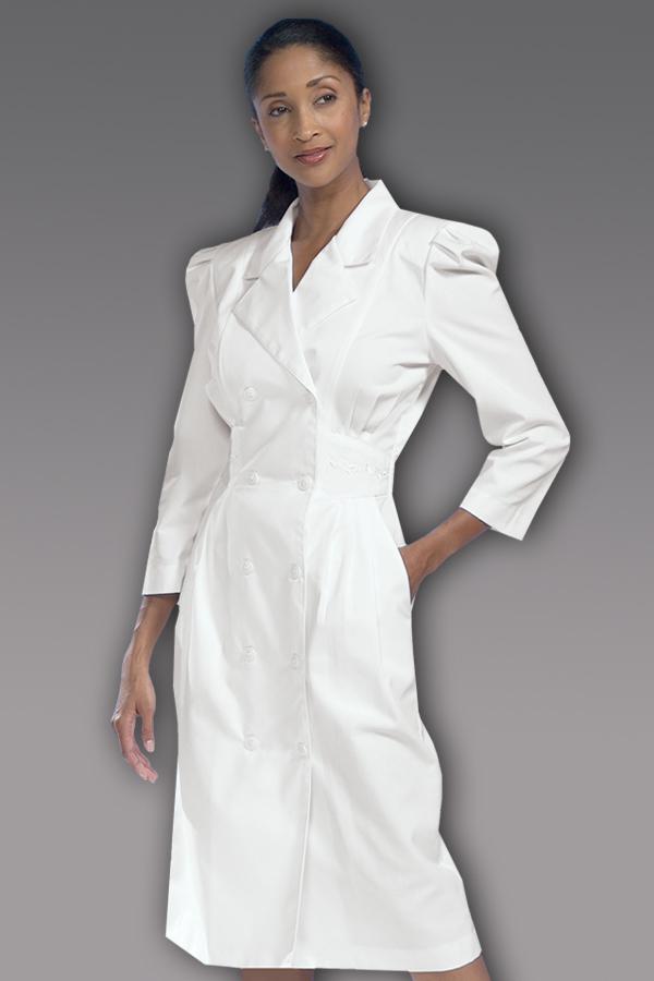 3/4 Slv Embroidered Waist Dress