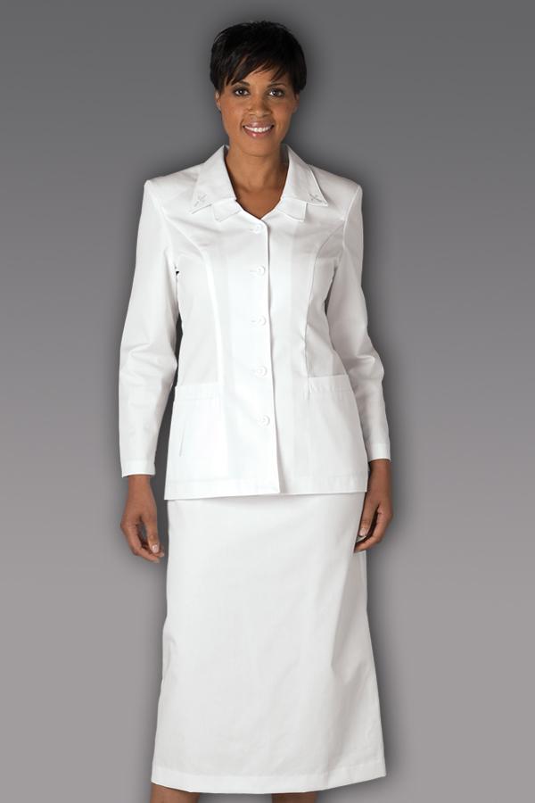 Double Collar Cross Skirt Suit