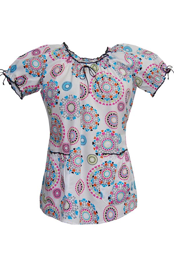 Caroline Print Circular Notions scrub top