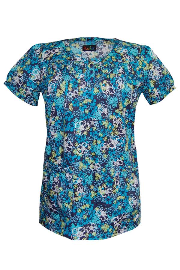 Heidi Spring Garden scrub top