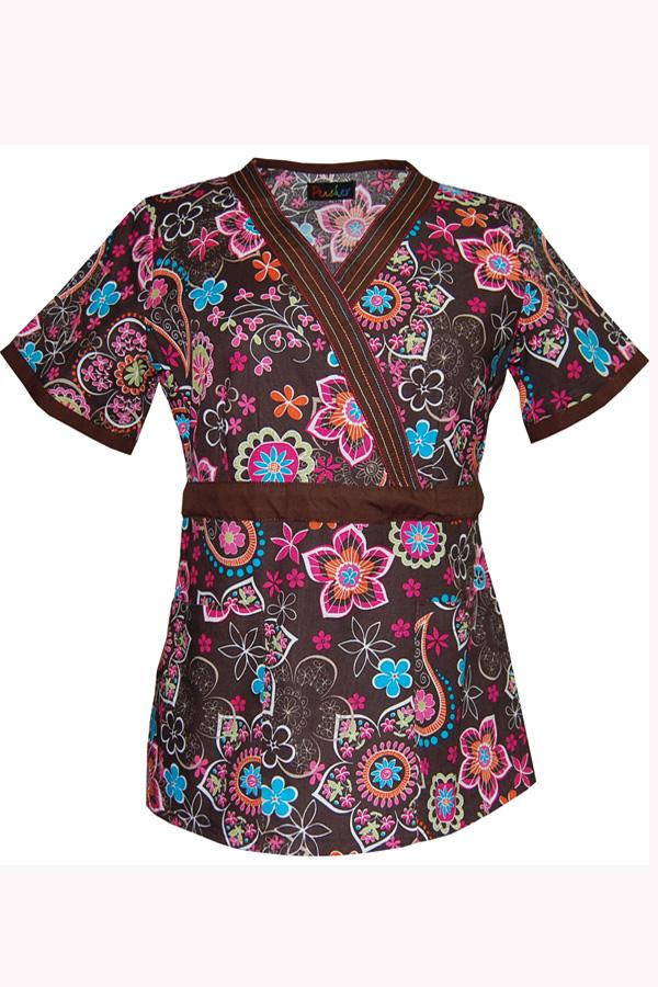 Vivian Folkart scrub top