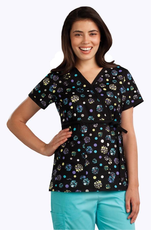 Kara Geo Points scrub top