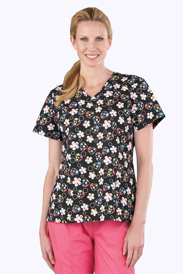 Amy Serendipity Dots scrub top