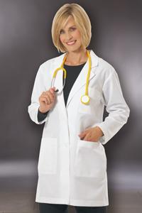 Back Band Lab Coat
