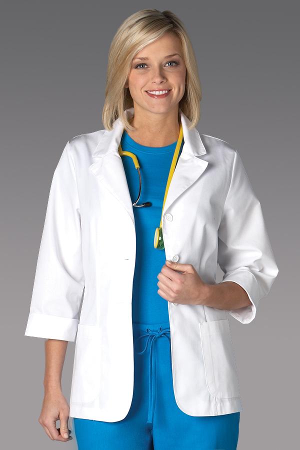 3/4 Sleeve Fashion Lab Coat