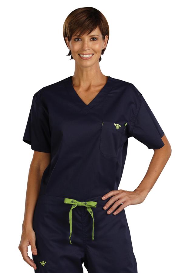 1 Pocket scrub top
