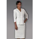 3/4 Slv Embroider Collar Suit
