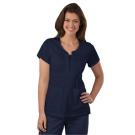 Chloe Curly Q Navy scrub top