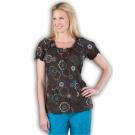 Caroline Print Autumn Starburst scrub top