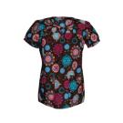 Heidi Spring Medallions Bright scrub top
