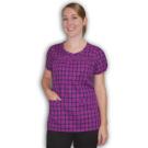 Heidi Berry Blast Plaid scrub top