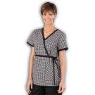 Kara Check-N-Out Grey scrub top