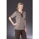 Savannah Bold & Chic Espresso scrub top