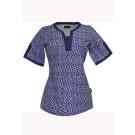 Savannah Bold & Chic Plum scrub top