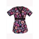 Vivian Colorful Kaleidoscope scrub top