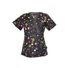 Vivian Funky Circles scrub top