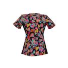 Abby Print  Funky Hearts scrub top