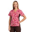 Abby Print  Peaceful Garden scrub top