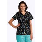Kara Geo Points scrub top