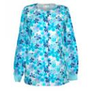 Round Neck Cool Blue Floral warm-up